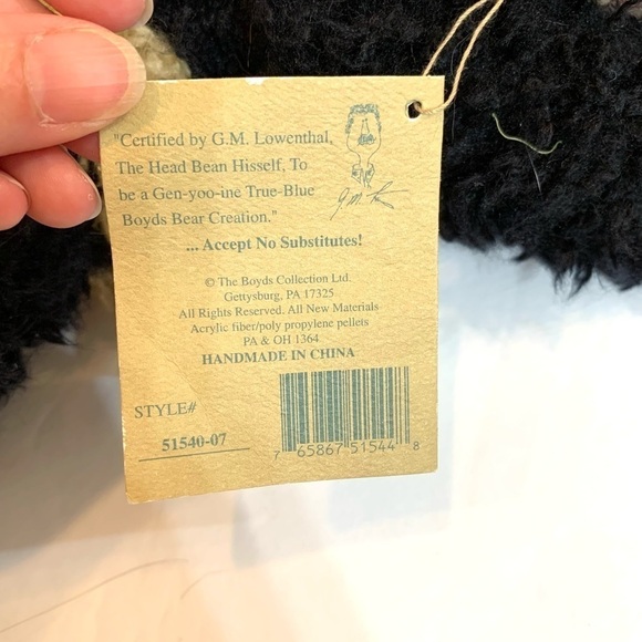 1999 Boyds Bears 20th anniversary 51540-07 " Ying yang Wongbruin" Panda Bear - Picture 6 of 6